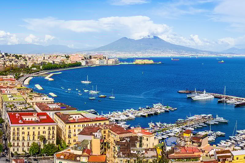 Vista Golfo di Napoli porto