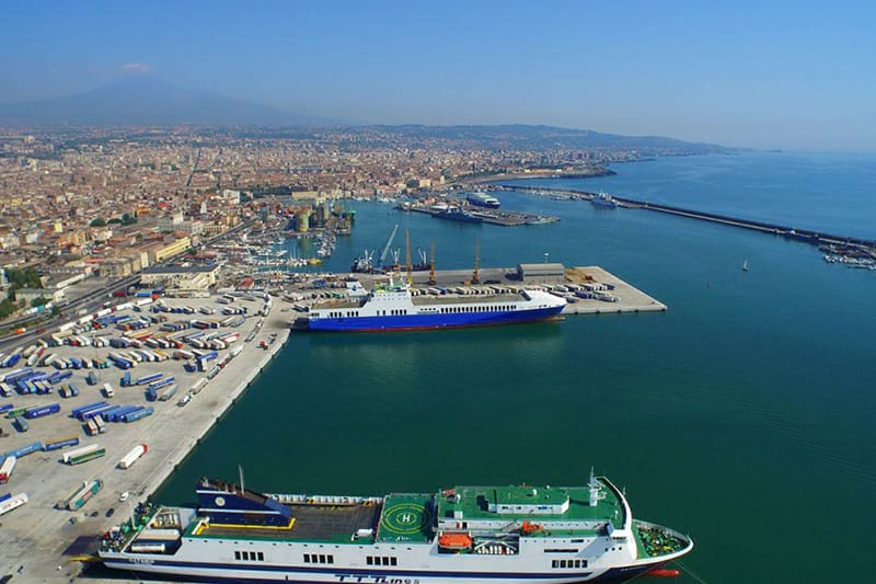 Panorama di Porto di Catania